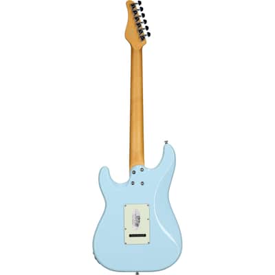 Schecter MV-6 Electric Guitar, with Maple Fingerboard, Super Sonic Blue image 3