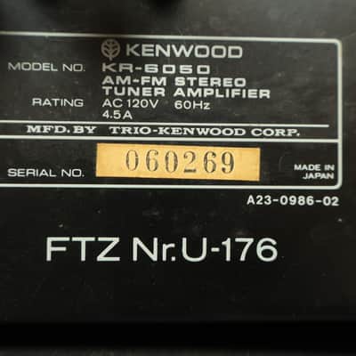 Vintage Kenwood KR-6050 High-Speed DC Stereo Receiver - 60WPC - Japan image 11