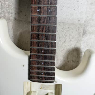 Tokai MAT Strat Husk M Series Late 80's White Glass Fiber Neck Body image 4