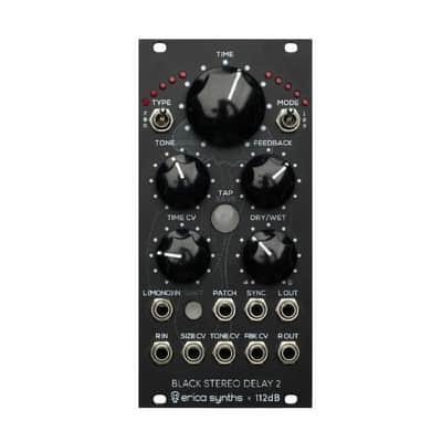 Erica Synths Black Stereo Delay 2 Hi-Fi Stereo Delay Module image 1