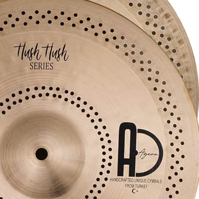 Agean Cymbals 13" Hush Hush Hi-hat image 2