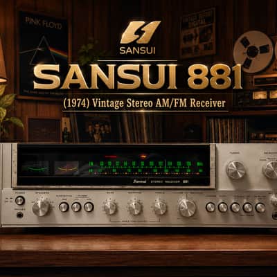 Sansui 881 🔥RARE🔥 Stereo Receiver 1971 - 1976 - Silver image 1