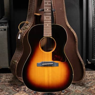 Gibson Vintage 1966-1967 LG-2 Acoustic Guitar - Sunburst with Alligator Chipboard Case - Used image 24