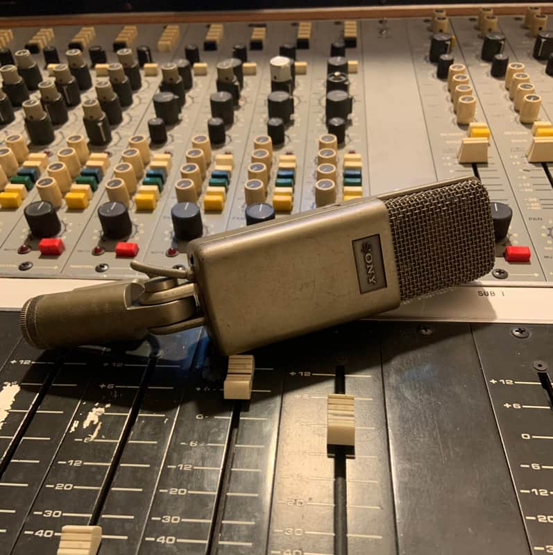 Sony C-48 Condenser Microphone 1990s - Silver image 1