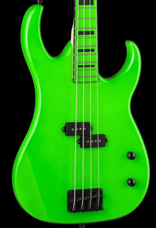 Dean Custom Zone Nuclear Green Bass image 1