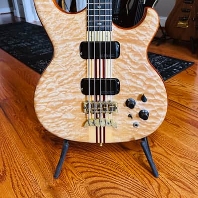 Alembic Spoiler SMB 5-String Bass 1989 - 5A Quilted Maple Top image 1