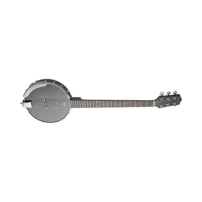 Stagg BJW-OPEN 6 Open Back Mahogany Body Nato Neck 6-String Banjo Guitar w/Guitar Headstock image 5
