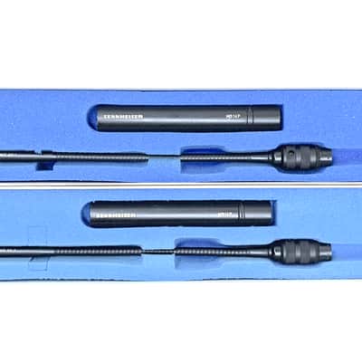 SENNHEISER MKE 42 - 1 Pair Condenser Stick Microphones high directivity cardioid, gooseneck, very good condition image 5