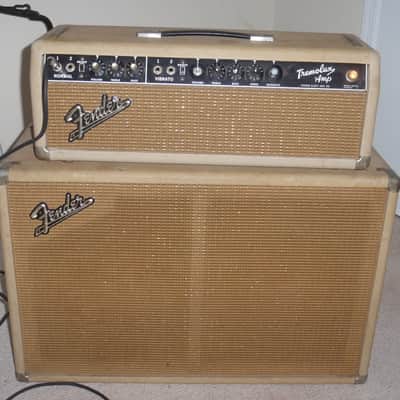 Fender Tremolux 2-Channel 35-Watt 2x10" Piggyback Guitar Amp 1963 - 1965 - Black Panel image 19