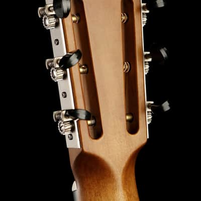 National Reso-Phonic Weathered Steel Style O 12 Fret 2023 Etched Palm Tree Scene image 9
