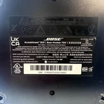 Immagine Bose Bass Module 700 Acoustimass 300 Wireless Subwoofer - Black - 10