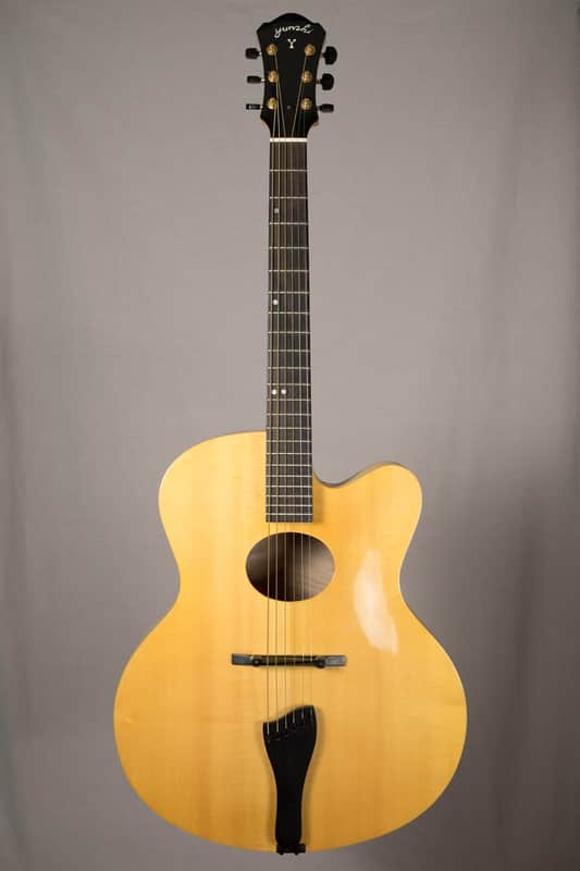 Yunzhi - Carved Oval Hole Archtop in Blonde / Natural w/ K&K Pure Archtop Pickup image 1