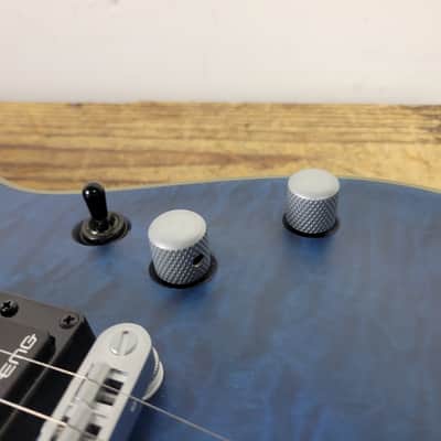 Schecter C-1 Platinum - See-Thru Midnight Blue Satin image 15