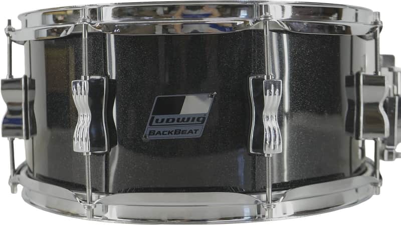 Ludwig Backbeat Snare Drum 14x6'' - Black Sparkle image 1