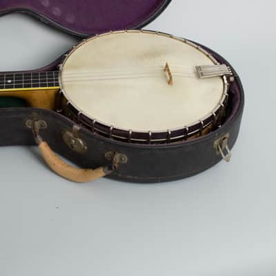 Vega Little Wonder Tenor Banjo (1922), ser. #54512, original black hard shell case. image 12