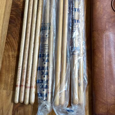 Pro Mark Vintage Drumstick Stick Bag 70s-80s Est. - Brown with 5 Pairs of Drumsticks Pro-Mark Vic Firth image 7