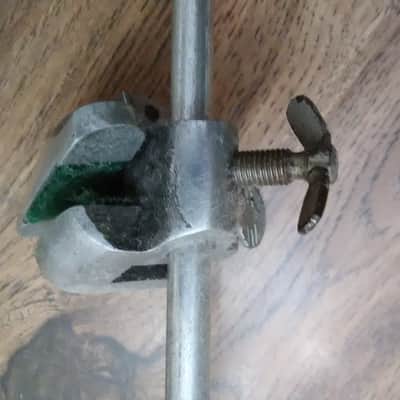 Slingerland Radio King Bass drum clamp on aluminum mount & legs - 1950s image 4