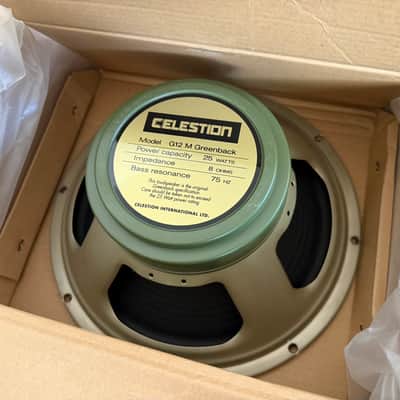 Celestion G12M Greenback 12" 25-Watt 8ohm Guitar Amp Speaker 2020s - White image 2