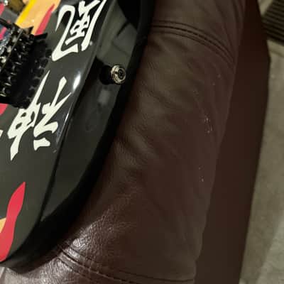ESP LTD GL-200K George Lynch Signature Black with Kamikaze Graphic image 13