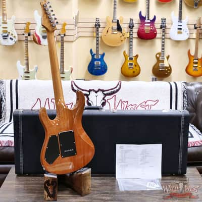 Suhr Custom Set Neck Modern HSS Flame Maple Top SSCII System Blower Switch 24 Stainless Steel Jumbo Frets Trans Purple 6.95 LBS image 9