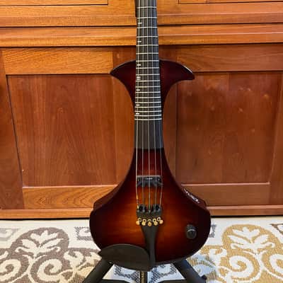 Zeta Strados Modern SV25 FRETTED 5-String Electric Violin 2020 - Tobacco Burst - Roland/Boss GK Compatible image 1