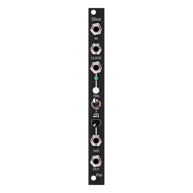 2hp Slice Eurorack Audio Slicing/Repeat Module (Black) image 1
