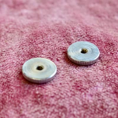 Vintage 1960's 1970's Gibson ABR-1 Bridge Thumbwheels - Chrome Finish - Les Paul Goldtop ES-335 image 5