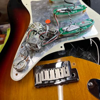 Zexcoil  Strat pickups loaded pickguard BJH4 SFM BTM4 with push/push pots wired image 3
