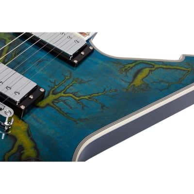 Schecter E-1 Electro Resin Transparent Blue image 8