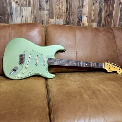 Fender 1959 Stratocaster Journeyman Relic, 3A Rosewood Fingerboard, Faded Aged Sage Green Metallic image 1