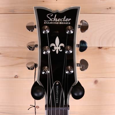 Schecter Solo-II Custom Electric Guitar - Ebony Fingerboard, Gloss Natural image 9