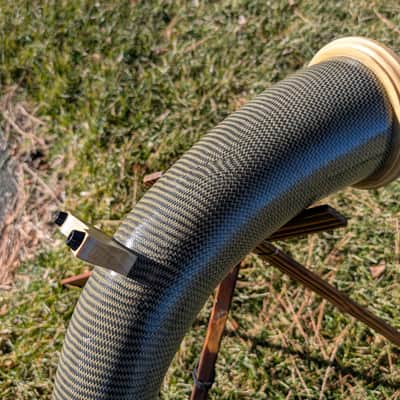 Carbon Fiber Swiss Alphorn (Alpenhorn) in F Made in USA 12 feet long, w/Bag and Mouthpiece image 15