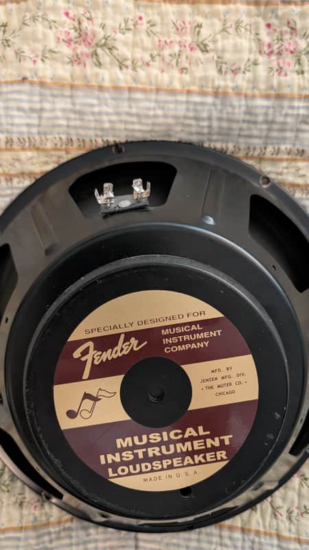 Eminence Jensen Red Gold C12N, vintage Jensen remake, Rare, labeled 'The Mutter Co. Chicago, 12" ceramic magnet speaker image 1
