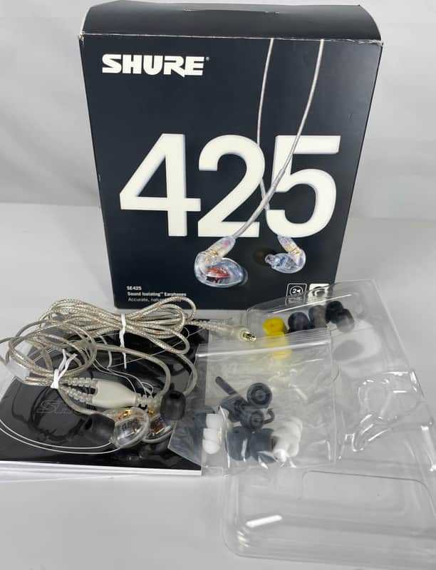 Shure SE425 Dual Driver In-Ear Monitors, Clear image 1