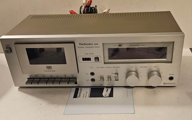 Technics RS-M8 Cassette Tape Deck w Front Microphone Inputs - Tested image 1