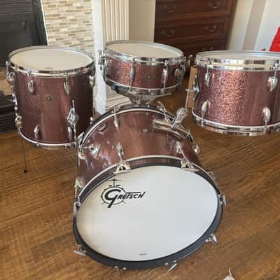 Gretsch 60’s Progressive Jazz Burgundy Sparkle Drum Set image 1
