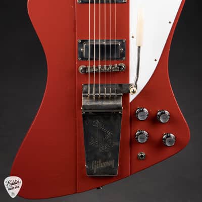 2024 - Gibson Custom Shop 1963 Firebird V W/ Maestro Vibrola Ultra Light Aged Ember Red 8.13 #407723 image 2