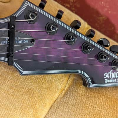 Schecter E-1 FR S Sustainiac 2024 - Trans Purple Burst image 4