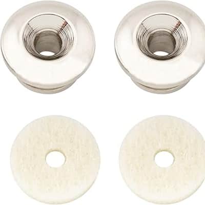 14mm Steel G-type Strap Button End Pins for Acoustic Electric Guitar Bass, Nickel (Set of 2) image 2