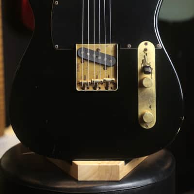 1986-1987 Fender Telecaster TLG-80-55, ALL BLACK, Made in Japan - Black / Pro Set Up image 2