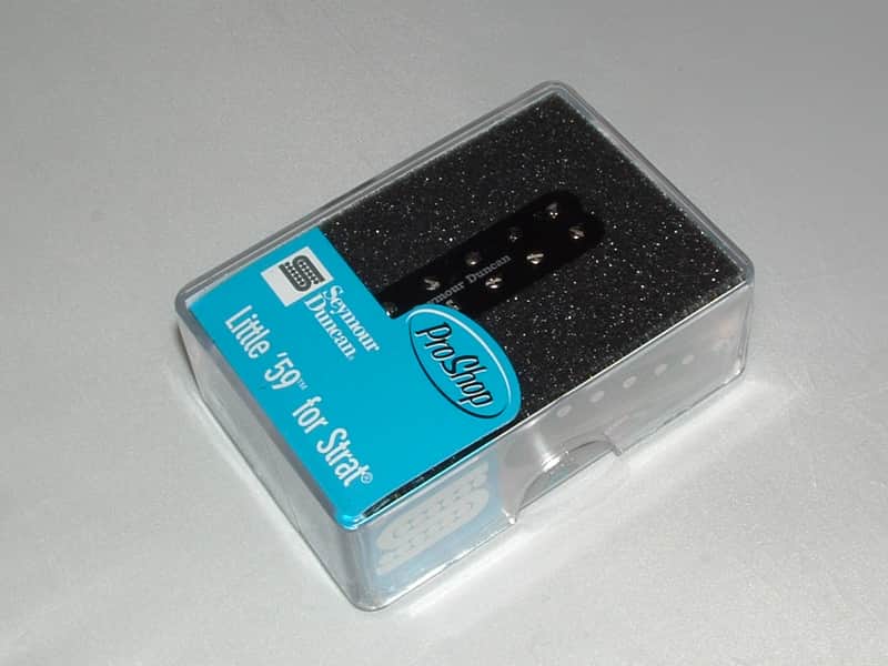 Seymour Duncan SL59-1b Little '59 for Strat Bridge Pickup (Black) - SL59-1b Black image 1
