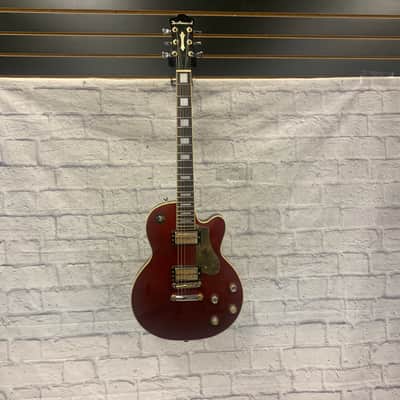 DeArmond M77 Les Paul Style Wine Red Electric Guitar image 9