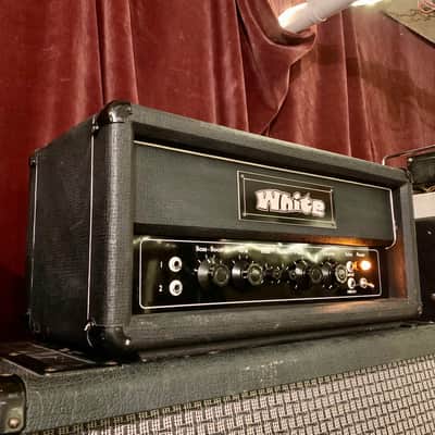 WHITE W-100 guitar/ bass amplifier c 1969 Black original vintage UK England Matamp orange image 3