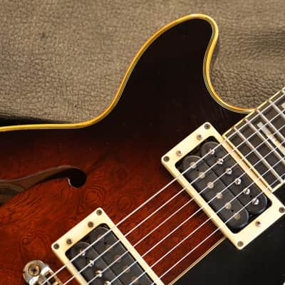 1983 Ibanez AM205-AV Semi-Hollow Electric Guitar Antique Violin + OHSC image 3