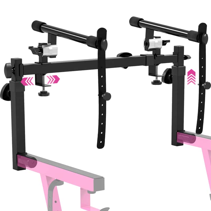Liquid Stands 2 Tier Keyboard Stand Attachment - Double Stand Extender for Square Tube Z-Style Piano Stands image 1