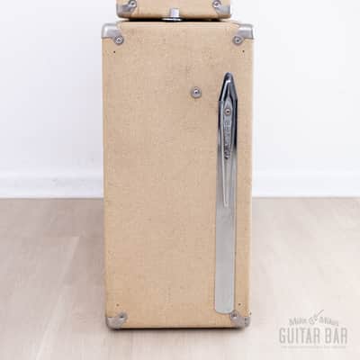 1963 Fender Showman Blonde Brown Panel Vintage Piggyback Tube Amp 1x15 Tone Ring w/ JBL D130F image 7