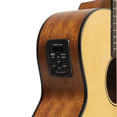 JN Guitars Glencairn Series Acoustic Electric Guitar w/ Gig Bag - Natural image 7