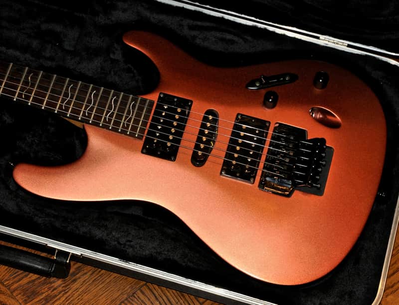 2001 Ibanez S370 - Saber Series - Red Rock Flat - Made in Korea