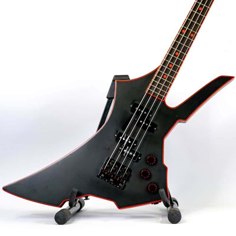 1985 Takamine GB400 Electric Bass - MIJ - Black & Red - RARE image 1