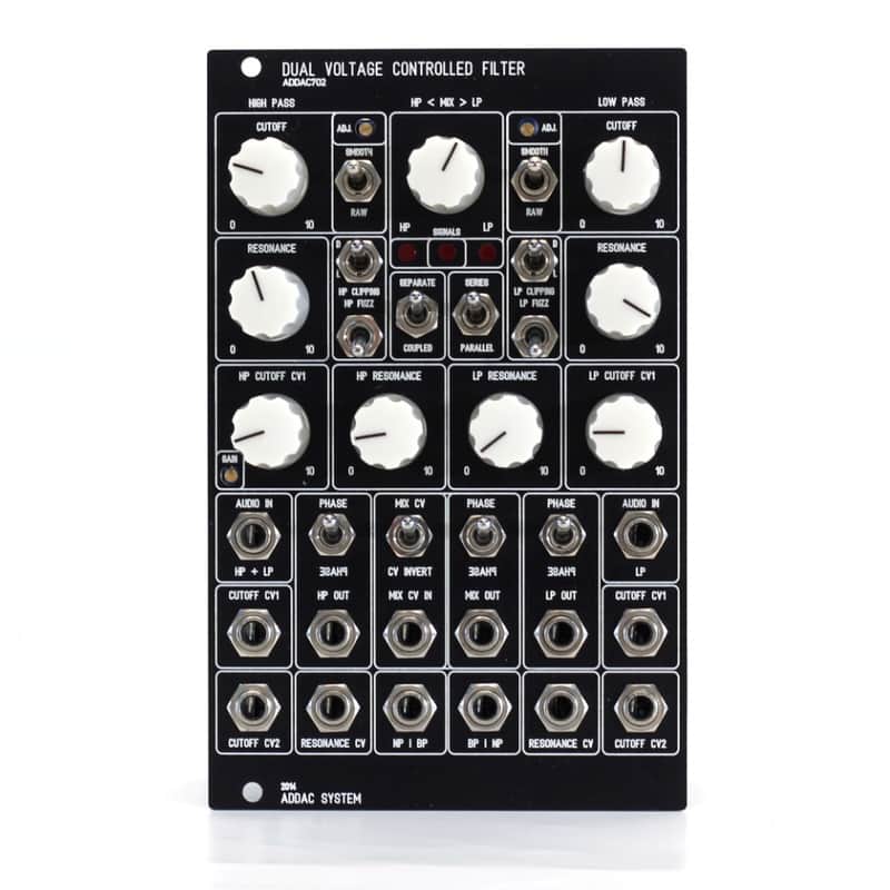 ADDAC System ADDAC702 Dual Voltage Controlled Filter 2014 - Black image 1